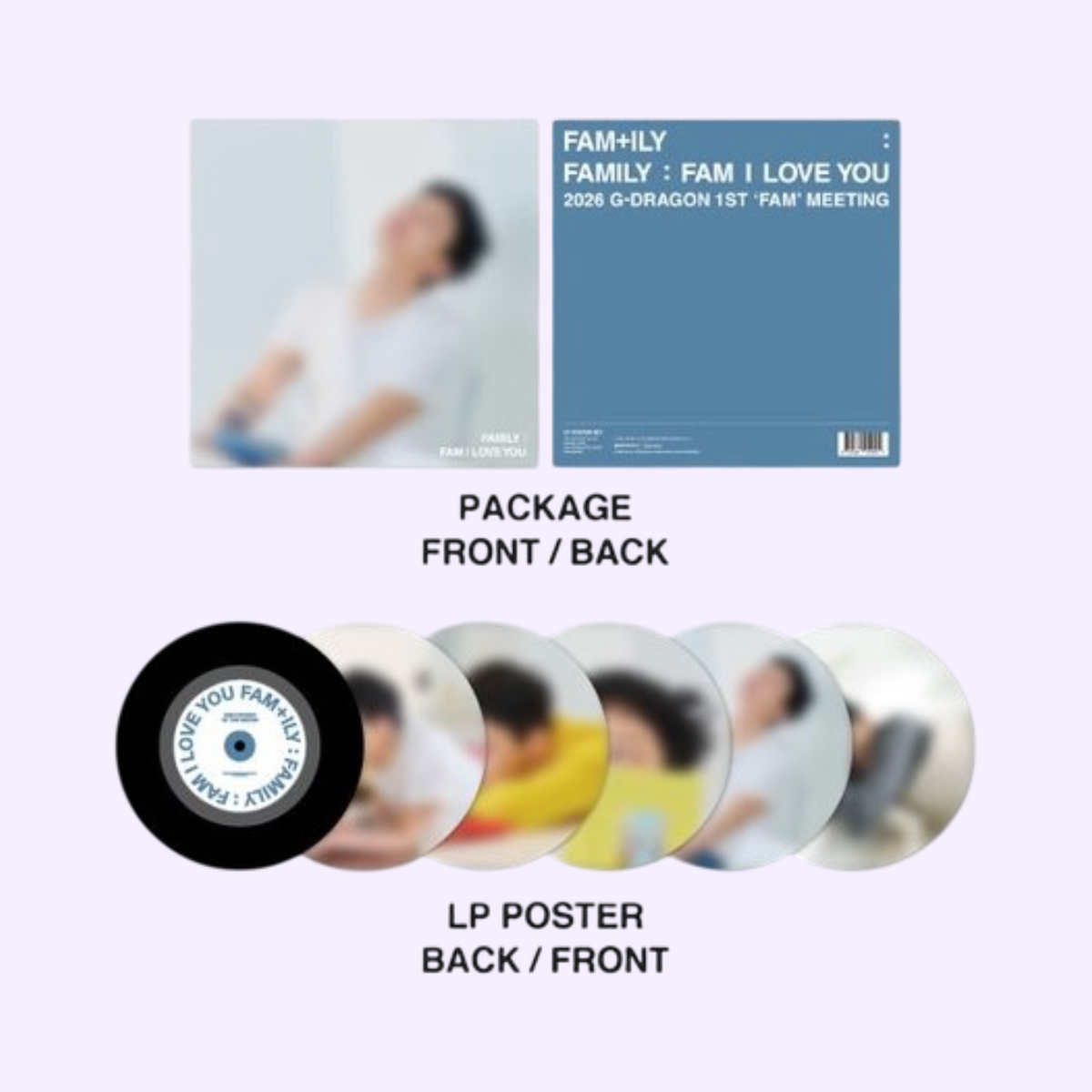 LP POSTER SET - 2026 G-Dragon ‘FAM’ Meeting Official MD