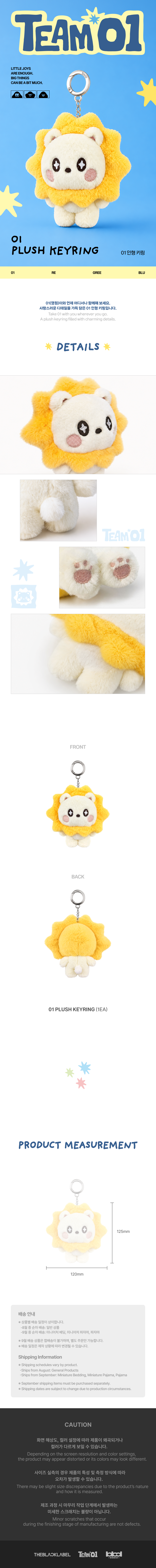TEAM01 Official MD : 01 PLUSH KEYRING
