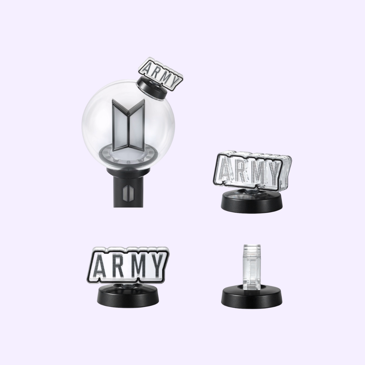 BTS OFFICIAL LIGHT STICK VER.4 PARTS (ARMY ver.)