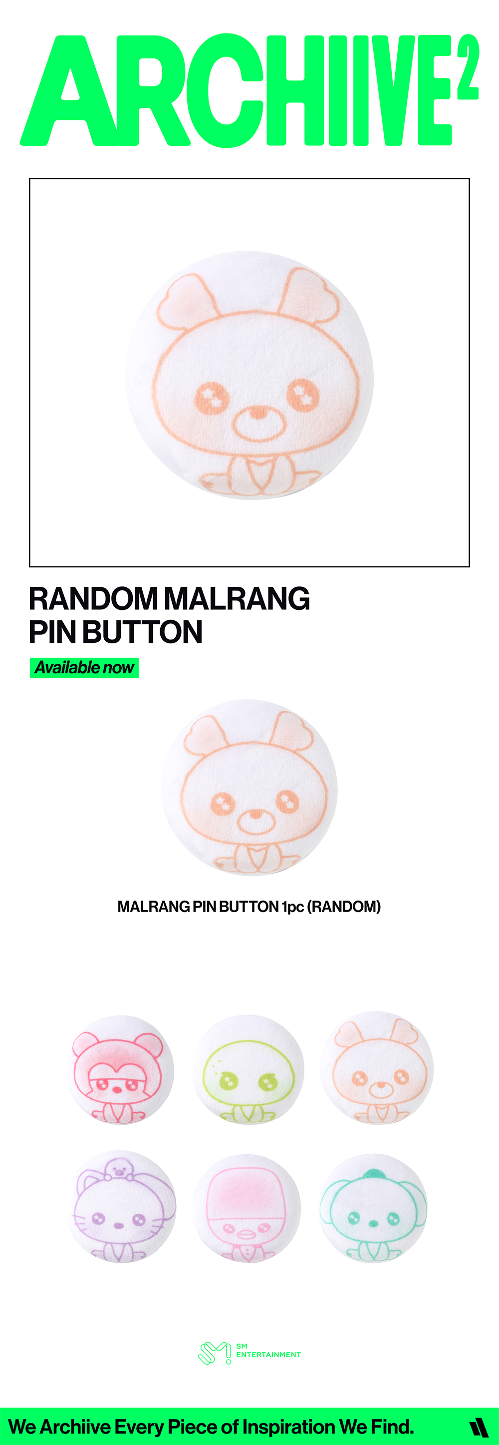 RIIZE - [2026 POP-UP [ARCHIIVE²] MD] RANDOM MALRANG PIN BUTTON