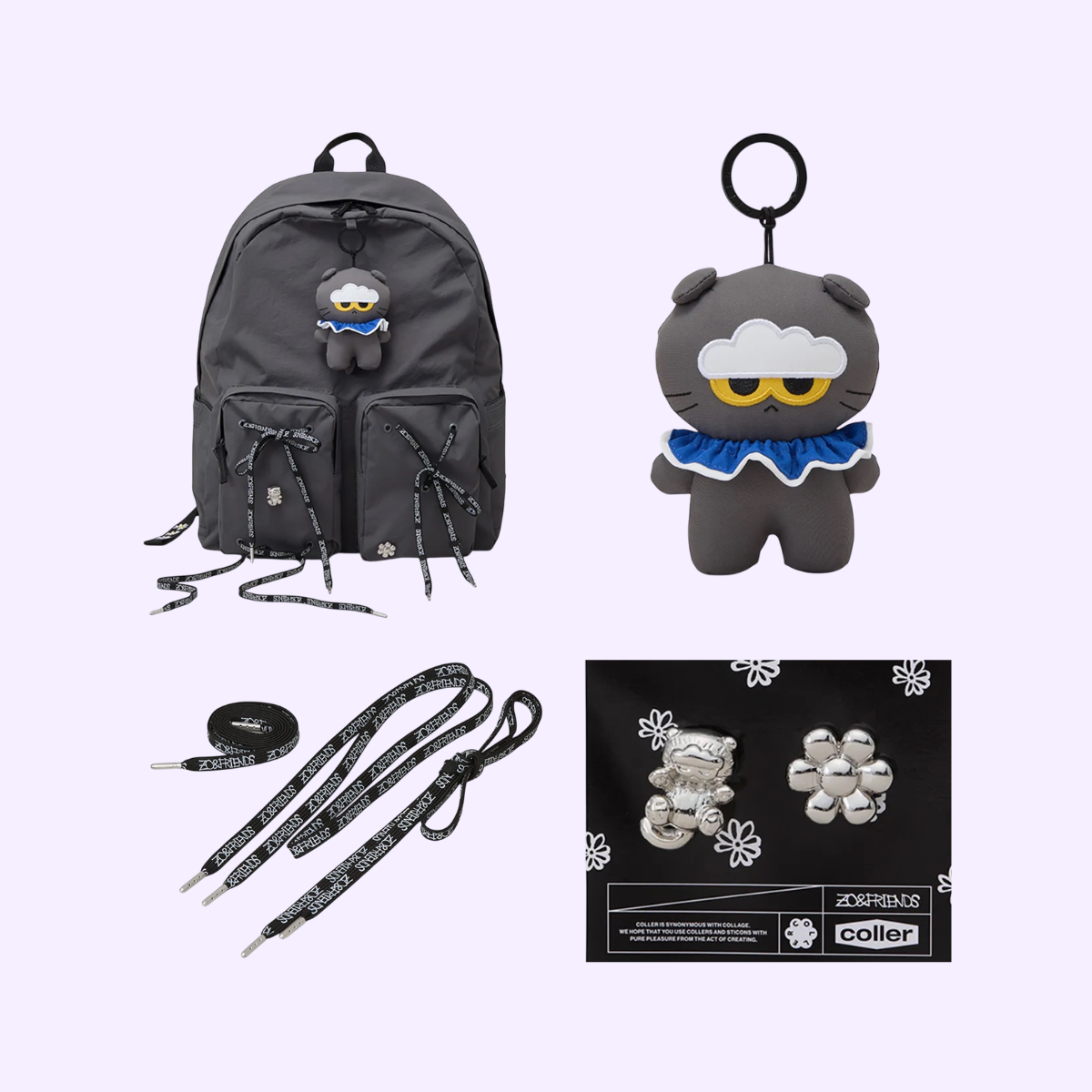 [COLLER ZO&FRIENDS EDITION] Coller Backpack (L) Set