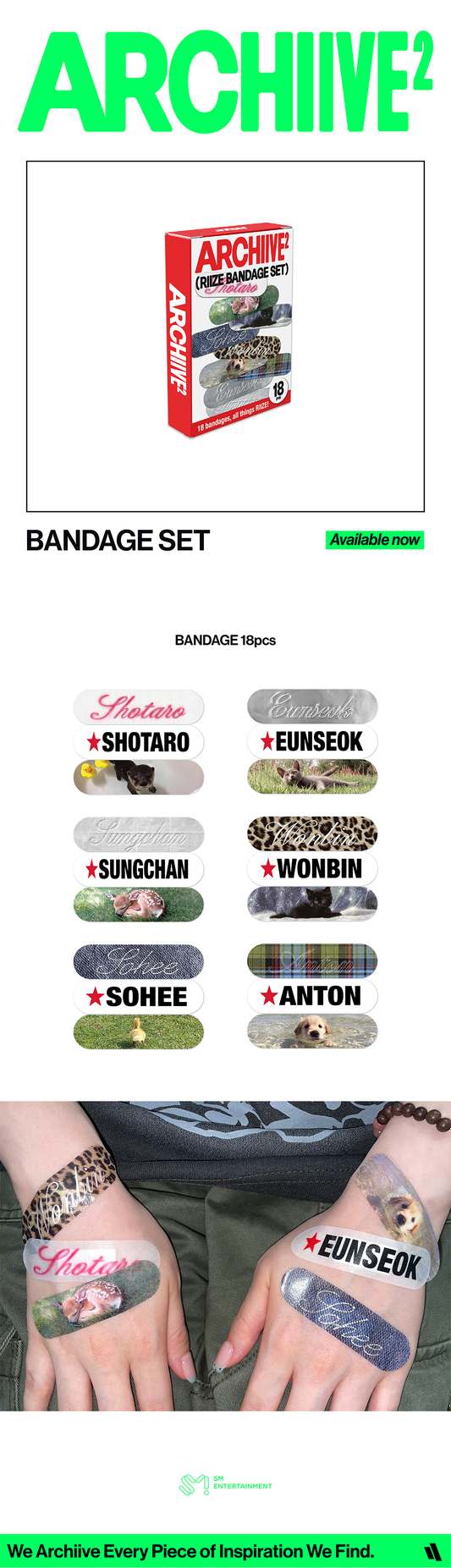 RIIZE - [2026 POP-UP [ARCHIIVE²] MD] BANDAGE SET