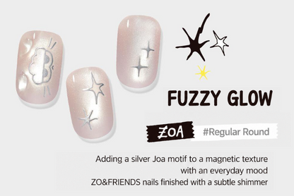 (+ Gift) ZO&FRIENDS x DASHING DIVA magic press - FUZZY GLOW (Nail)