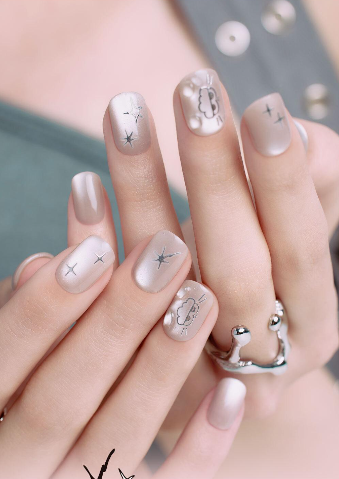 (+ Gift) ZO&FRIENDS x DASHING DIVA magic press - FUZZY GLOW (Nail)