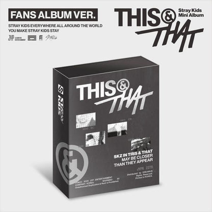 Stray Kids - 10th Mini Album [THIS & THAT] (FANS ALBUM Ver.)