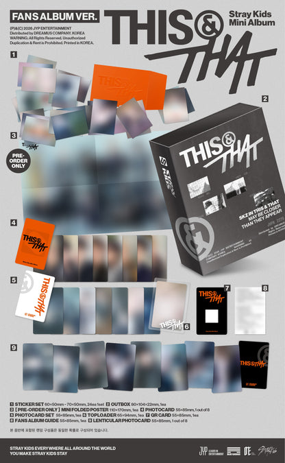Stray Kids - 10th Mini Album [THIS & THAT] (FANS ALBUM Ver.)