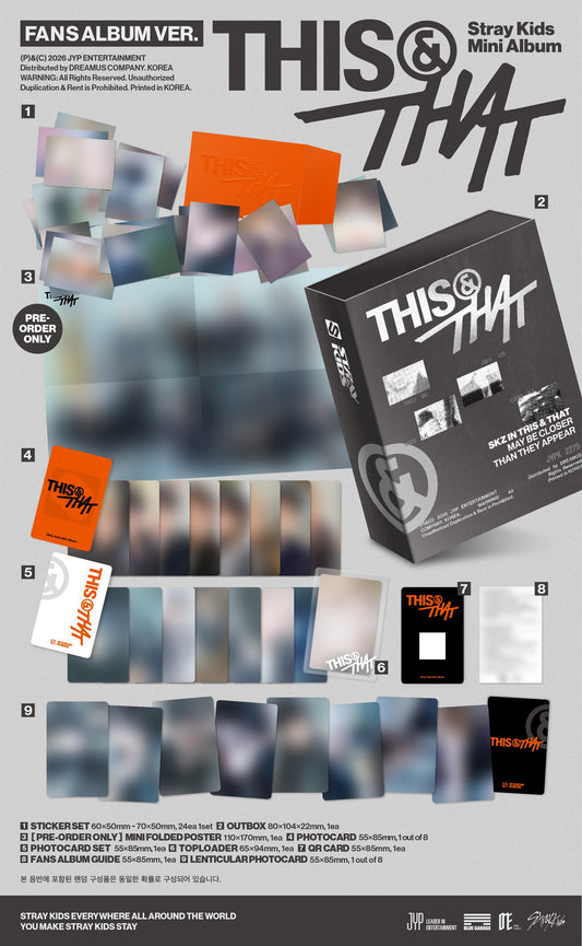 Stray Kids - 10th Mini Album [THIS & THAT] (FANS ALBUM Ver.)