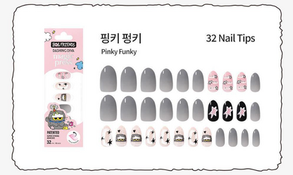 (+ Gift) ZO&FRIENDS x DASHING DIVA magic press - PINKY FUNKY (Nail)