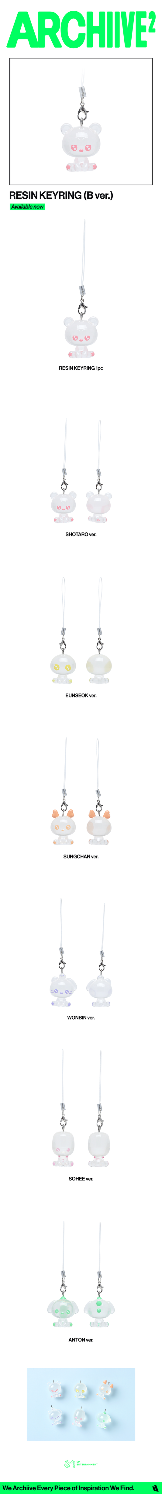 RIIZE - [2026 POP-UP [ARCHIIVE²] MD] RESIN KEYRING (B Ver.)
