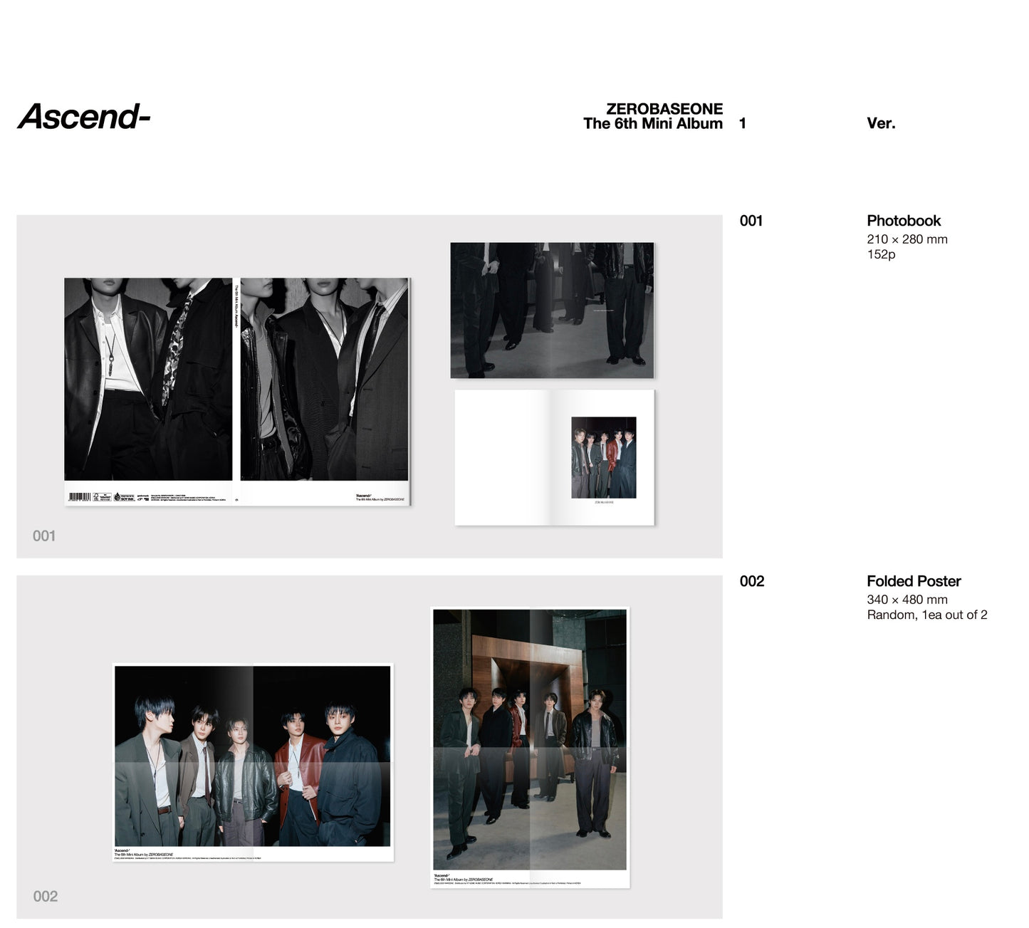 ZEROBASEONE The 6th Mini Album [Ascend-]