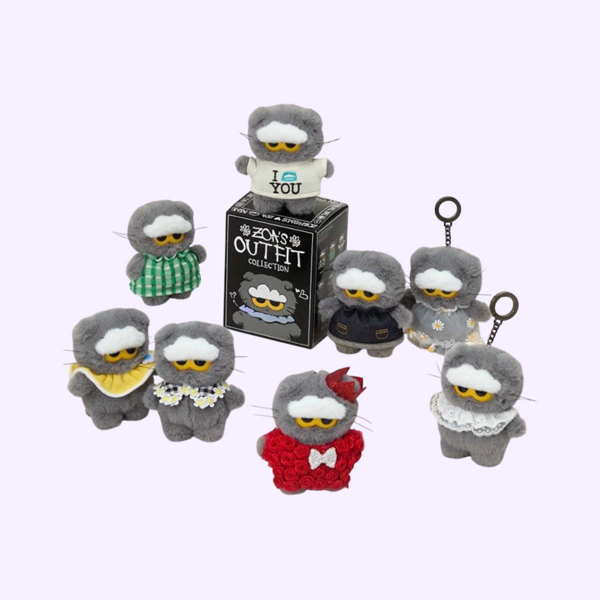ZO&FRIENDS LUCKY SHOP ZOA RANDOM PLUSH KEYRING