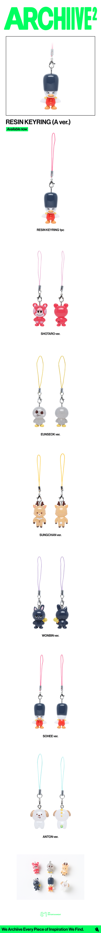 RIIZE - [2026 POP-UP [ARCHIIVE²] MD] RESIN KEYRING (A Ver.)