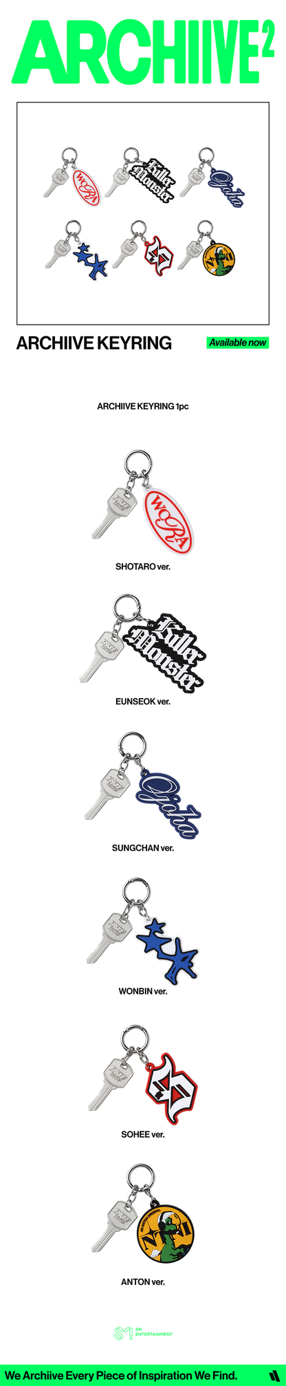 RIIZE - [2026 POP-UP [ARCHIIVE²] MD] ARCHIIVE KEYRING