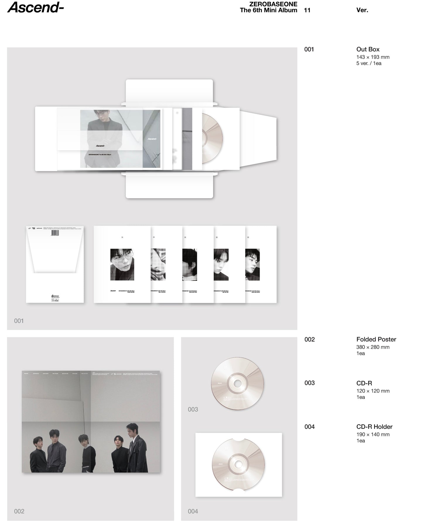 ZEROBASEONE The 6th Mini Album [Ascend-]