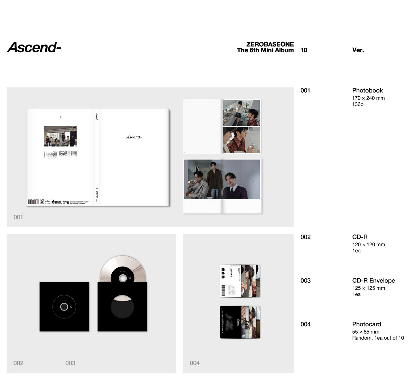 ZEROBASEONE The 6th Mini Album [Ascend-]