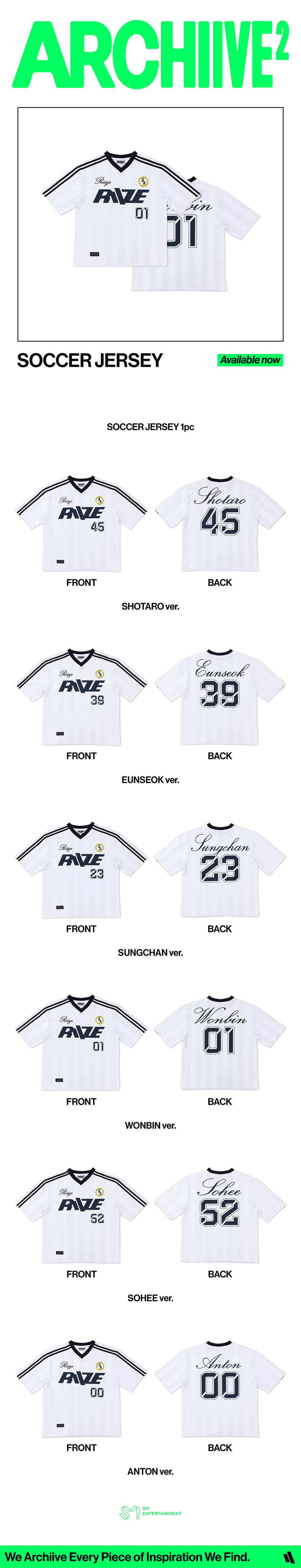 RIIZE - [2026 POP-UP [ARCHIIVE²] MD] SOCCER JERSEY