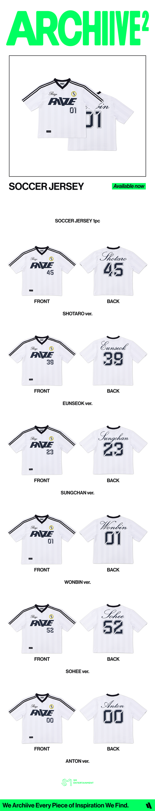 RIIZE - [2026 POP-UP [ARCHIIVE²] MD] SOCCER JERSEY