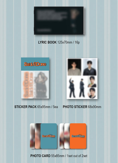 PARK JIN YOUNG - 2nd Mini Album [Said & Done] (Memory Box Ver.)