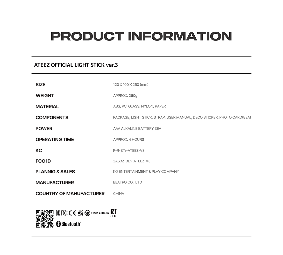 (Ktown Gift) ATEEZ - OFFICIAL LIGHT STICK Ver.3