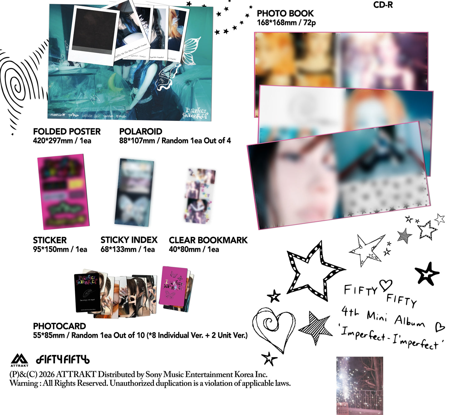 FIFTY FIFTY - 4th Mini Album [Imperfect-I'mperfect] (Messy me Ver.)