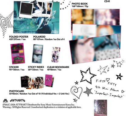 FIFTY FIFTY - 4th Mini Album [Imperfect-I'mperfect] (Messy me Ver.)