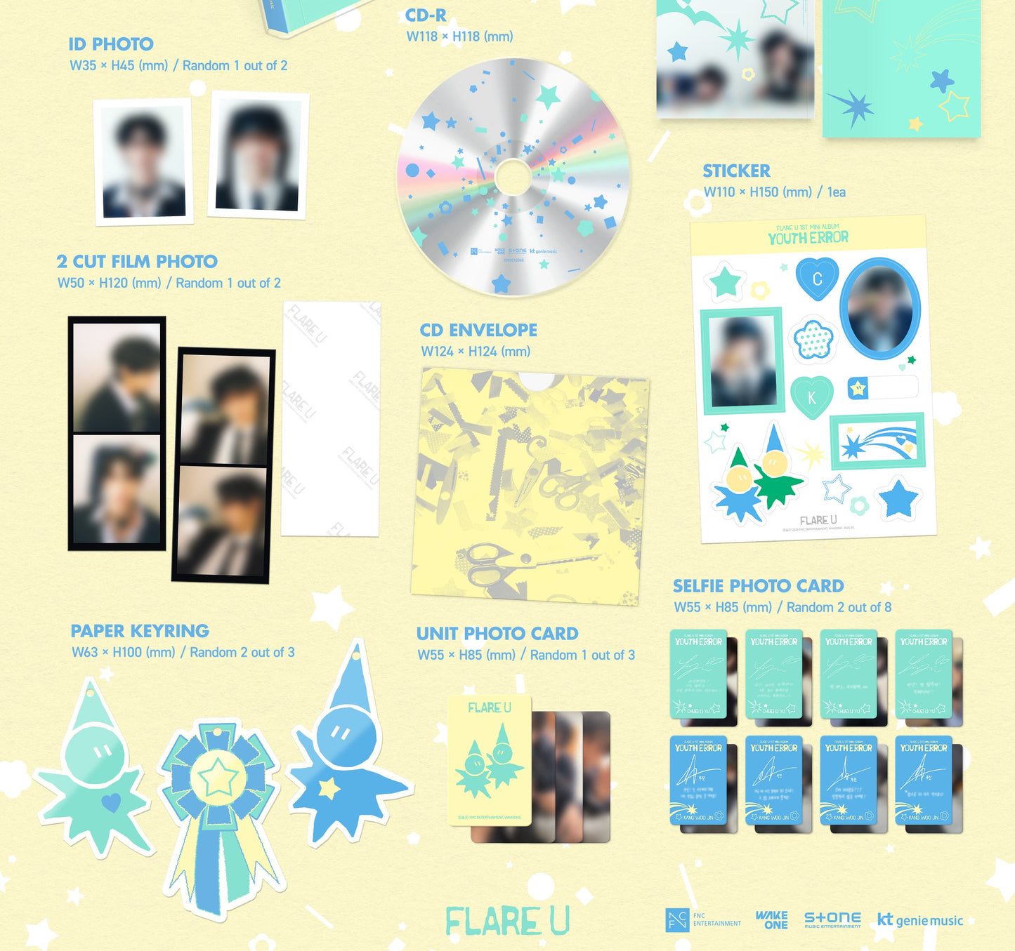 FLARE U - 1st Mini Album [YOUTH ERROR] (Diary Ver.)