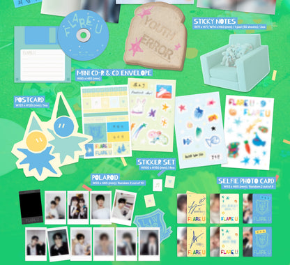 FLARE U - 1st Mini Album [YOUTH ERROR] (Stationery Kit Ver.)