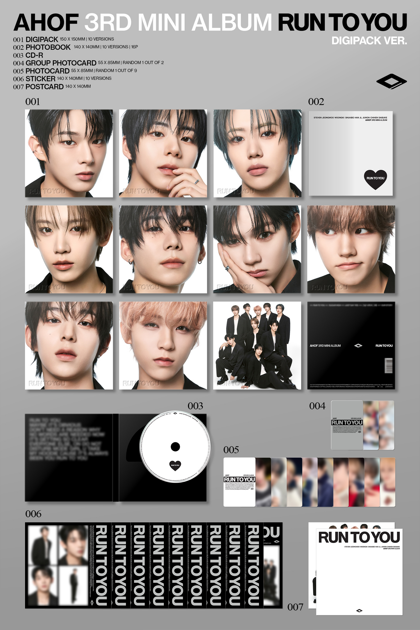 AHOF - 3rd Mini Album [RUN TO YOU] (DIGIPACK Ver.)