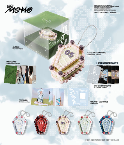 ITZY - [Motto] (CAKE CLICKER KEYRING Ver.)
