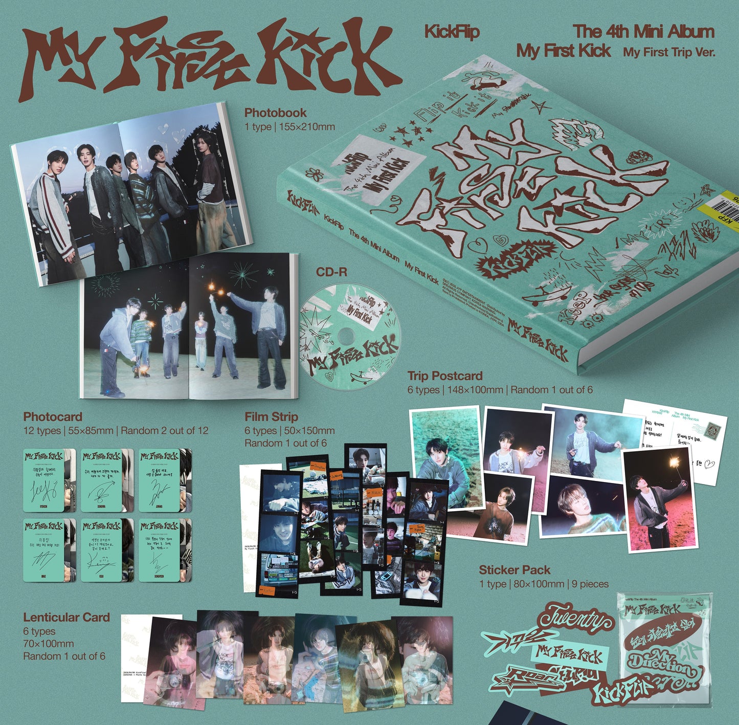KickFlip - 4th Mini Album [My First Kick] (My First Trip Ver.)