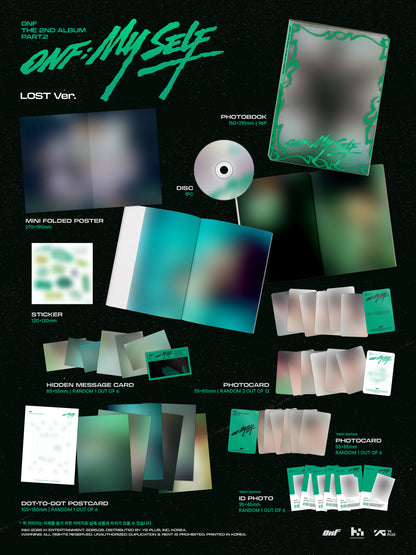 (Ktown Gift + First Press Gift) ONF - 2nd Album Part.2 [ONF:MY SELF] (PHOTOBOOK Ver.)
