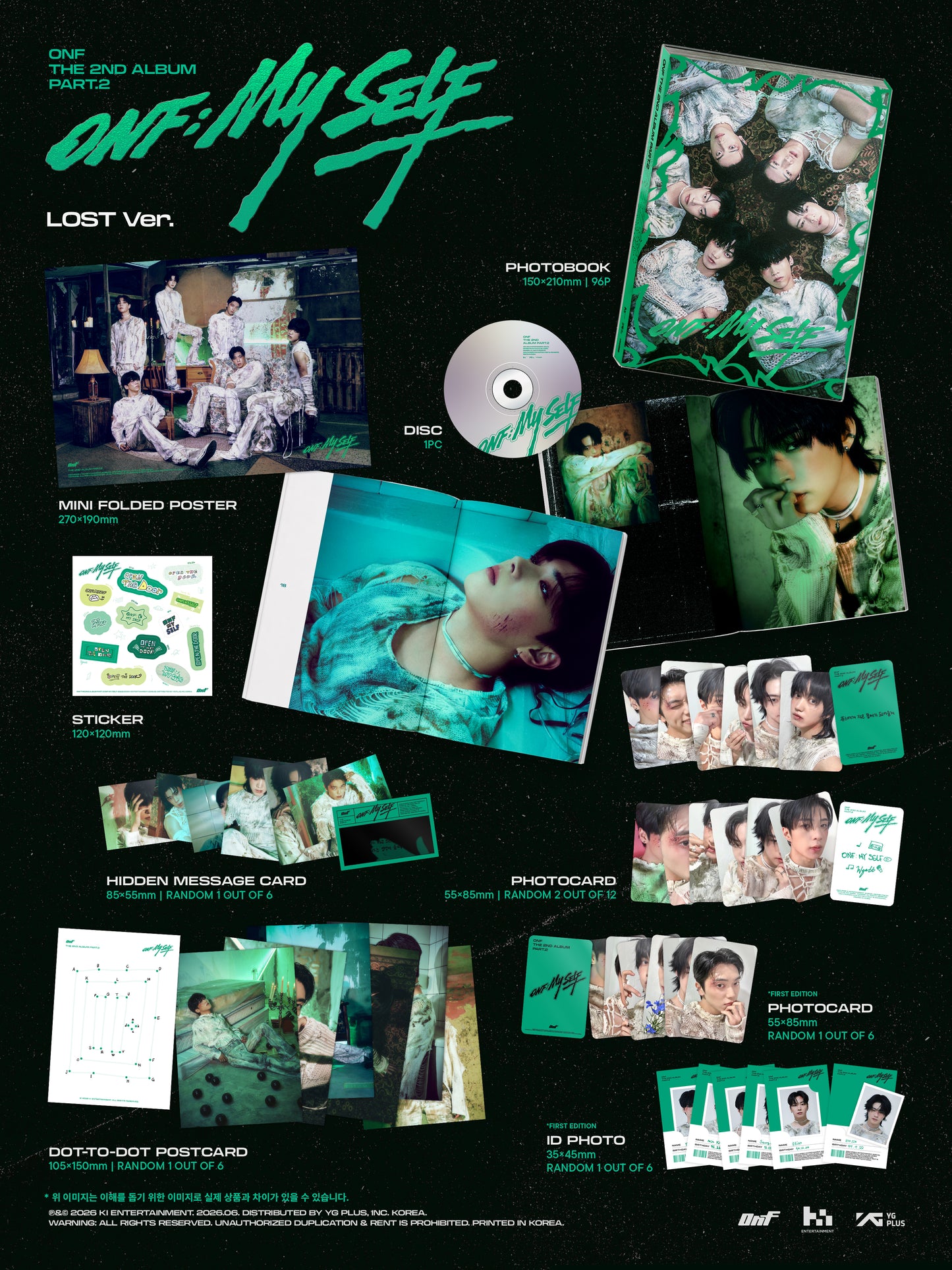 (Ktown Gift) ONF - 2nd Album Part.2 [ONF:MY SELF] (PHOTOBOOK Ver.)