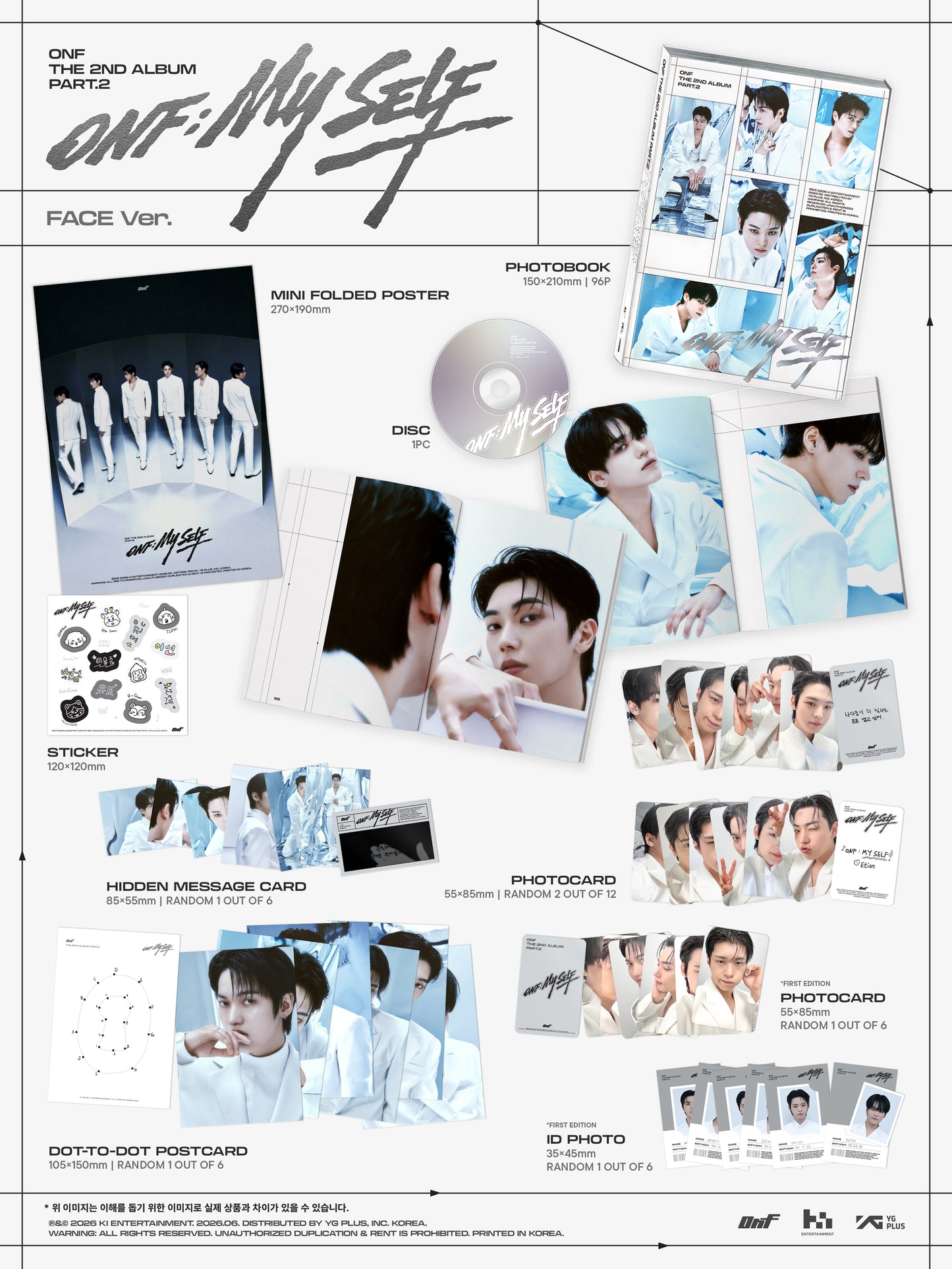 (Ktown Gift) ONF - 2nd Album Part.2 [ONF:MY SELF] (PHOTOBOOK Ver.)