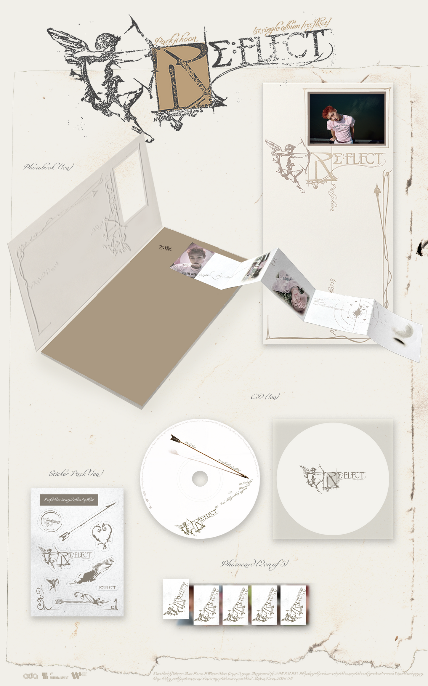 PARK JI HOON - 1st Single Album [RE:FLECT]