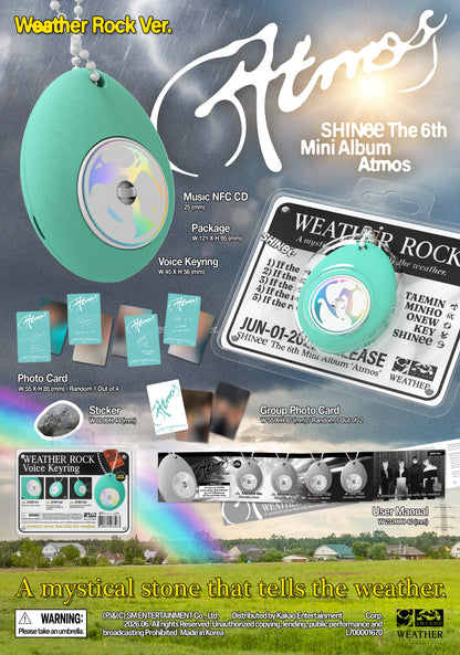SHINee - 6th Mini Album [Atmos] (Weather Rock Ver.) (SMART ALBUM)
