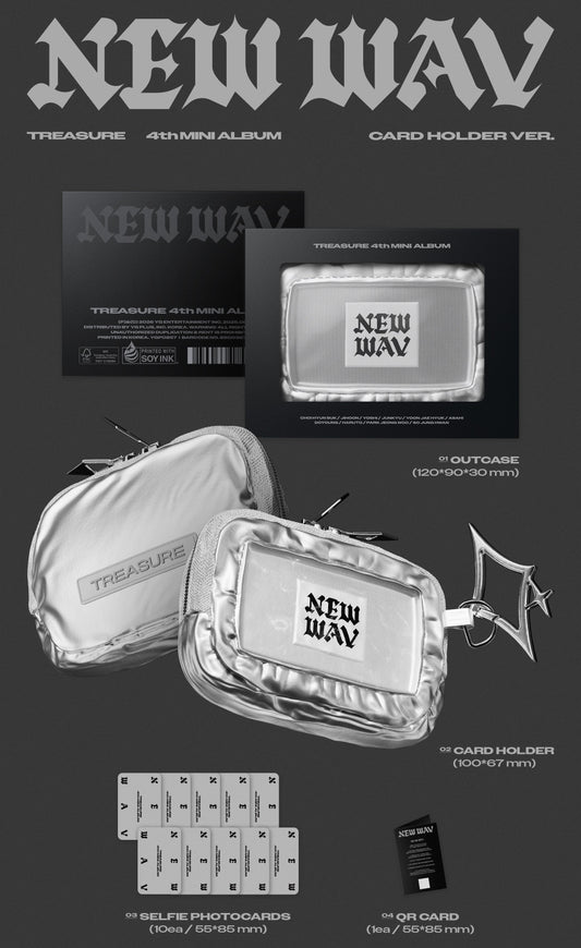 TREASURE - 4th MINI ALBUM [NEW WAV] CARD HOLDER Ver. (Limited Edition)