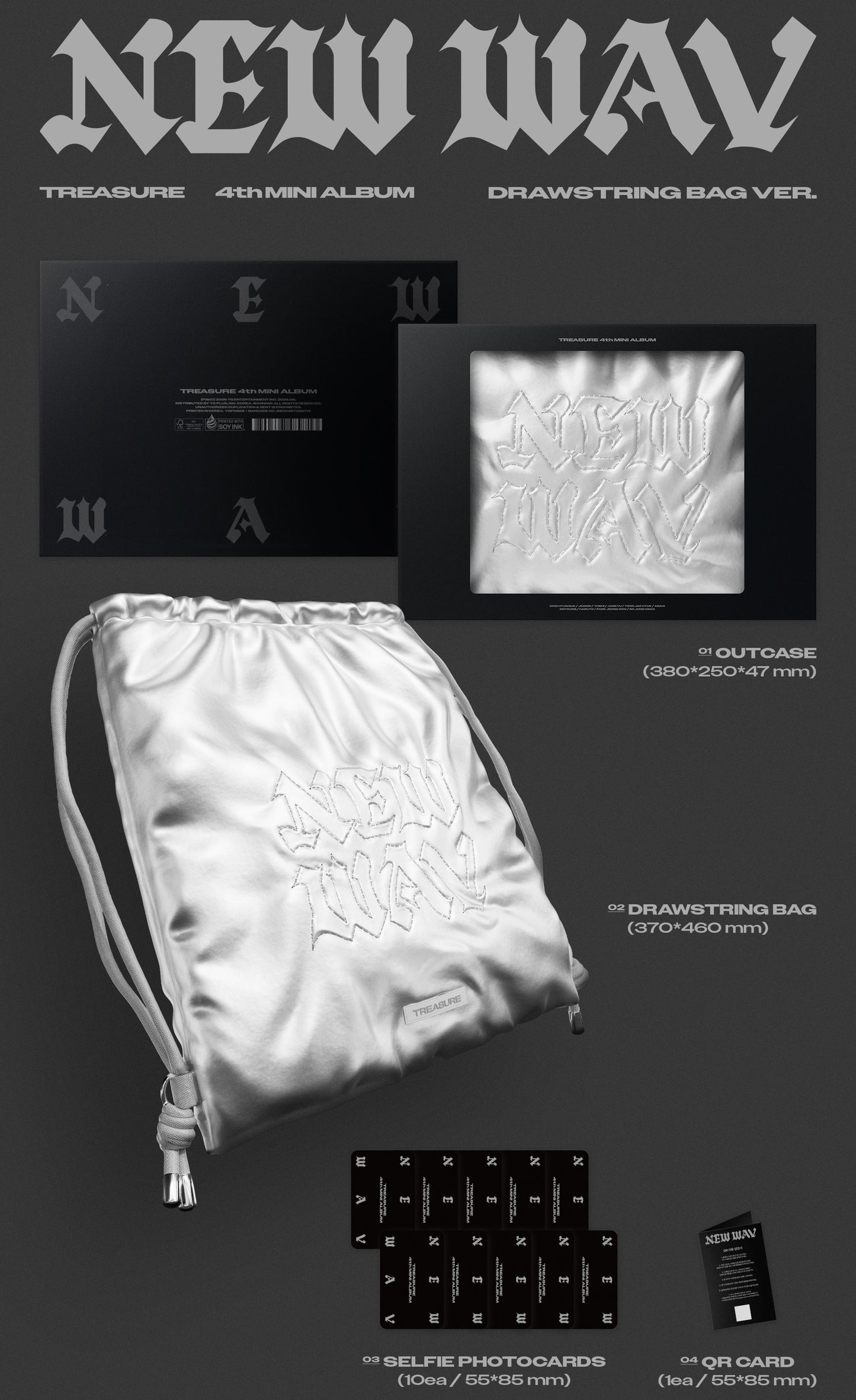 TREASURE - 4th MINI ALBUM [NEW WAV] DRAWSTRING BAG Ver. (Limited Edition)