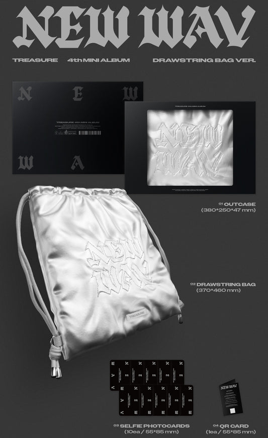 TREASURE - 4th MINI ALBUM [NEW WAV] DRAWSTRING BAG Ver. (Limited Edition)