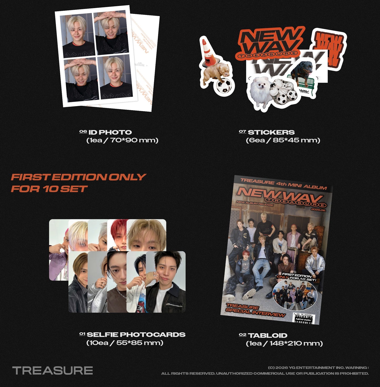 TREASURE - 4th MINI ALBUM [NEW WAV] RAW Ver.