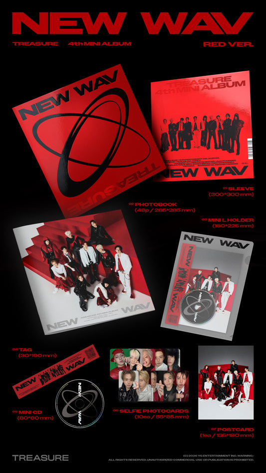 TREASURE - 4th MINI ALBUM [NEW WAV]