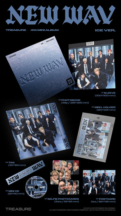 TREASURE - 4th MINI ALBUM [NEW WAV]