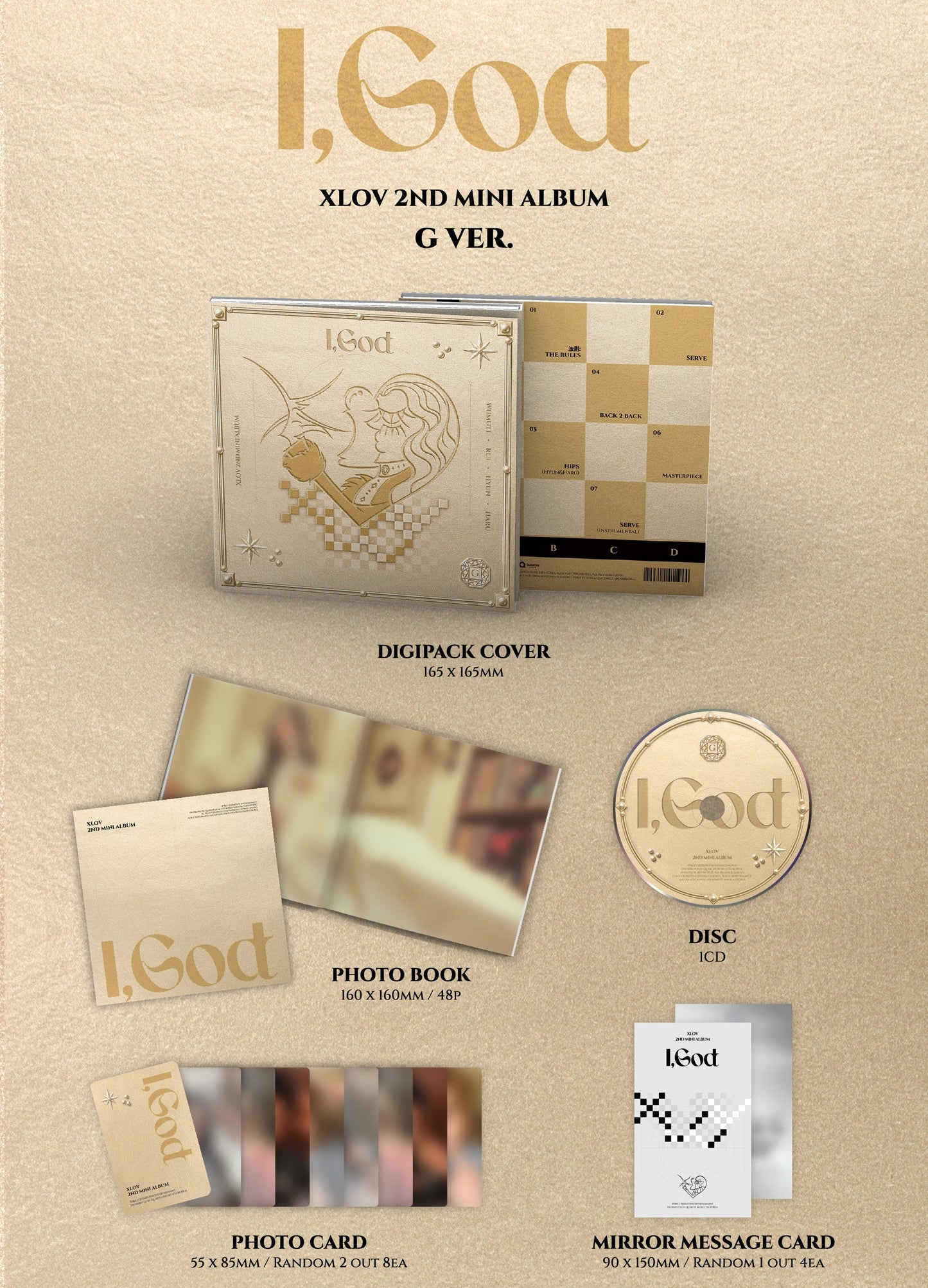 XLOV - 2nd Mini Album [I,God]