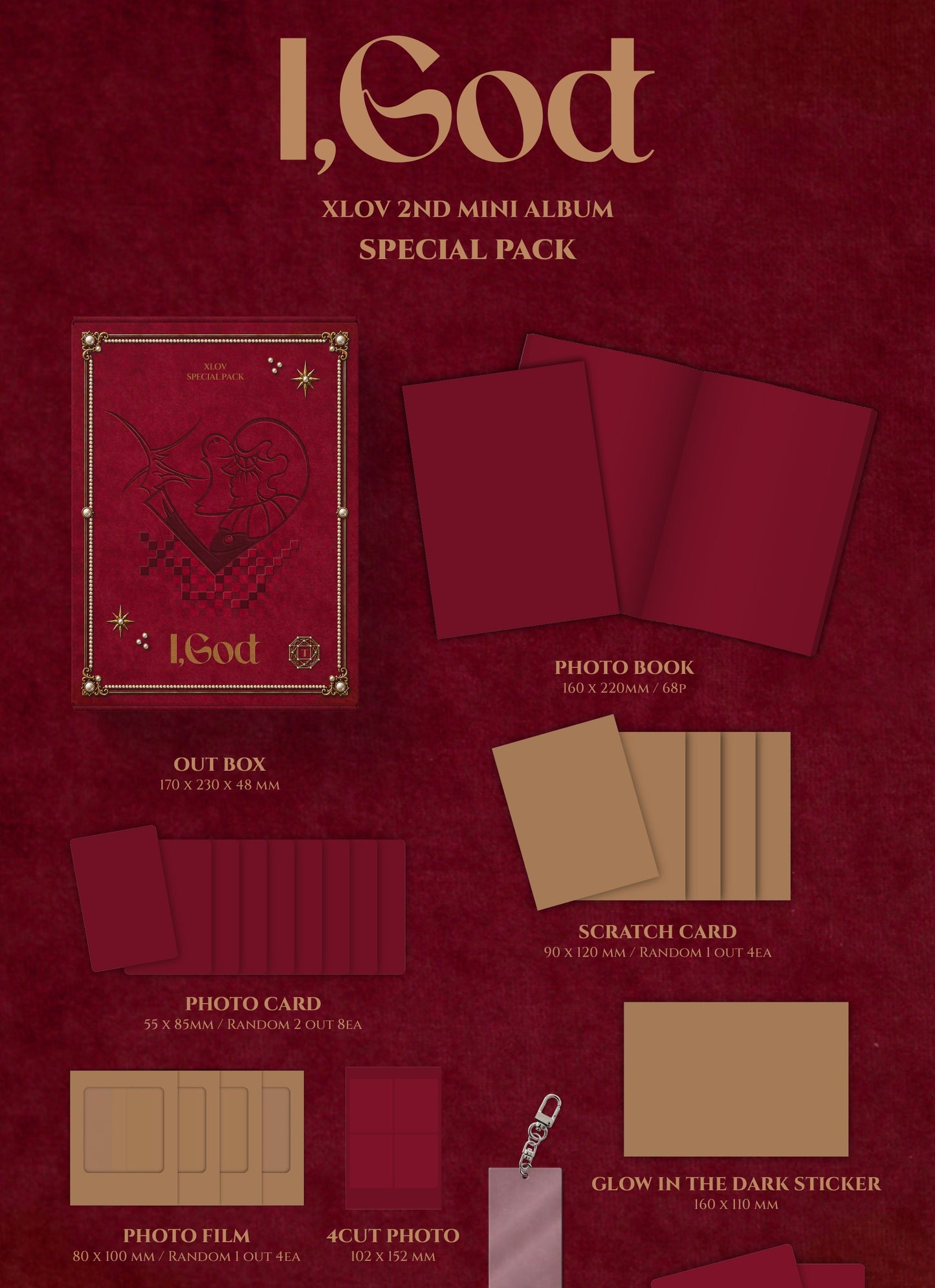 XLOV - 2nd Mini Album [I,God] (SPECIAL PACK) (MD)