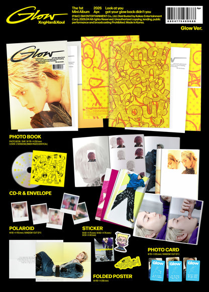 (Ktown Gift) XngHan&Xoul - 1st Mini Album [Glow] (Glow Ver.)
