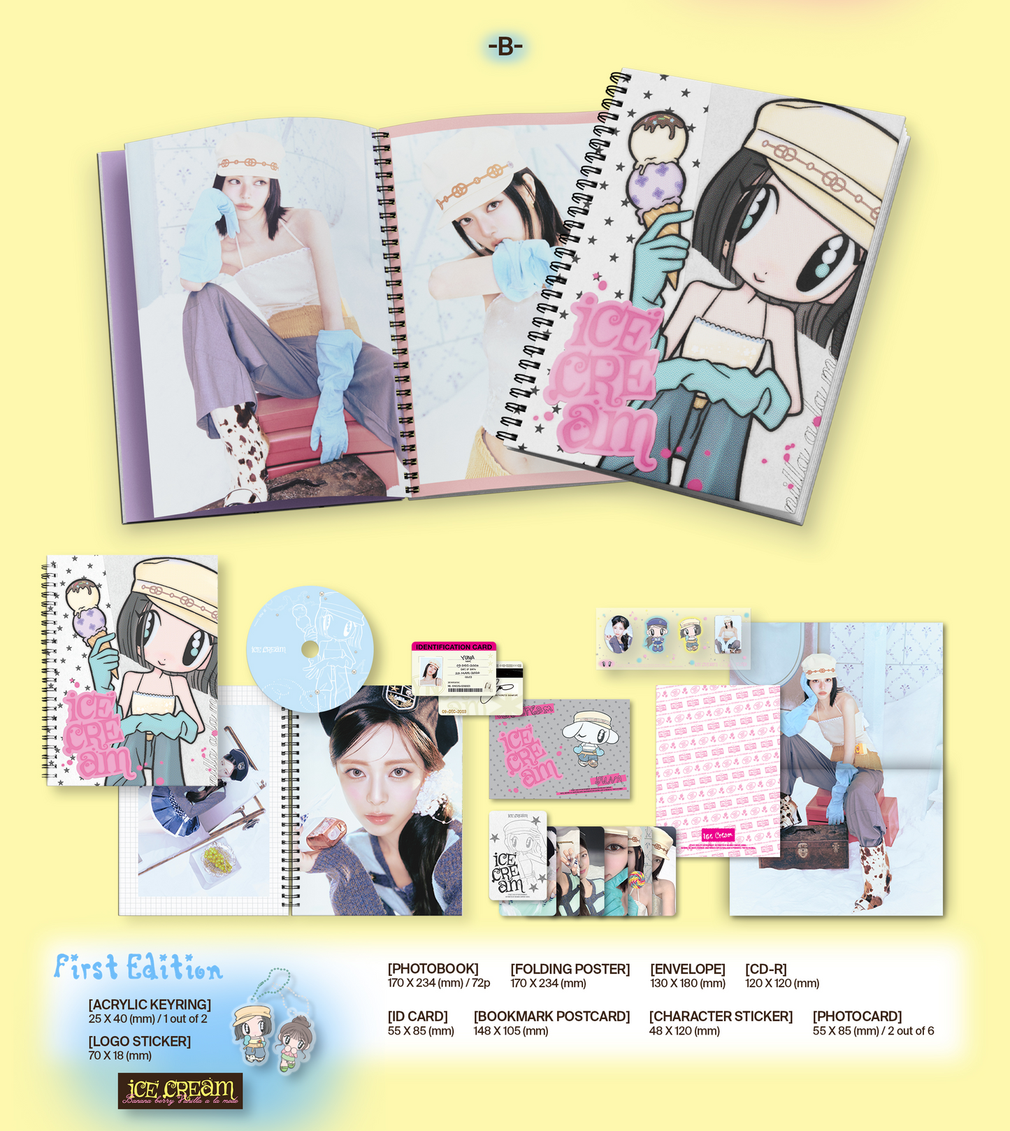 YUNA (ITZY) - [Ice Cream] (Photobook Ver.)