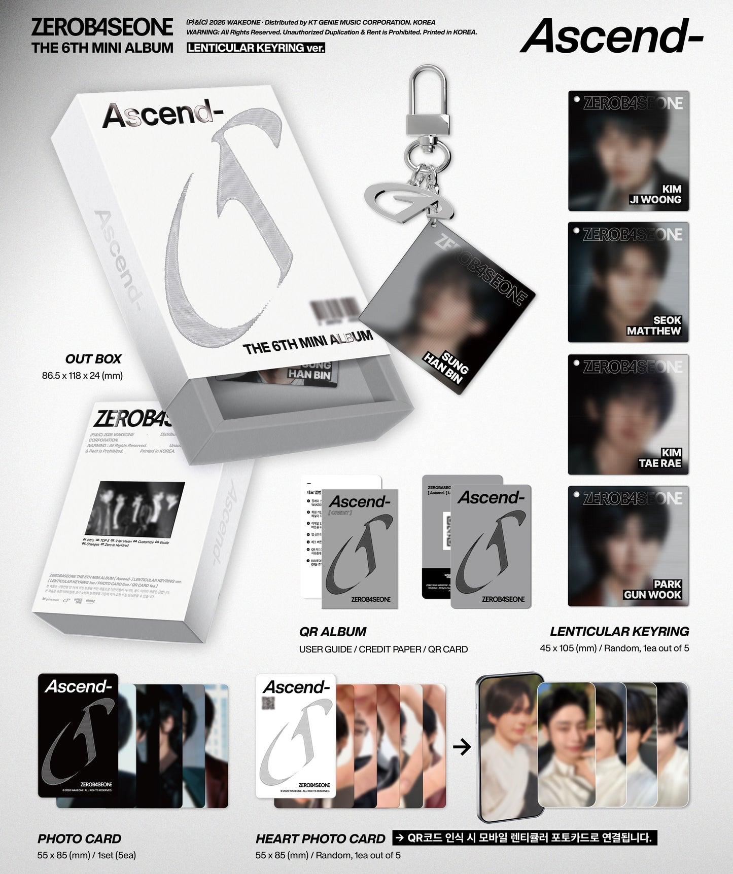 ZEROBASEONE The 6th Mini Album [Ascend-]