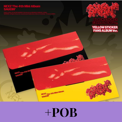 (Ktown4u Gift + Pre-order Bonus) NEXZ - 4th Mini Album [SAUCIN'] (STICKER FANS ALBUM Ver.)