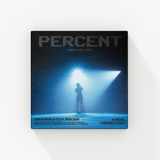 (Ktown Gift) ONEW - [WORLD TOUR [ONEW THE LIVE : PERCENT (%)]] (VIEWING CODE)