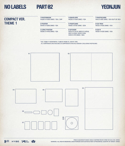 YEONJUN (TXT) - [NO LABELS: PART 02] (Compact Ver.)