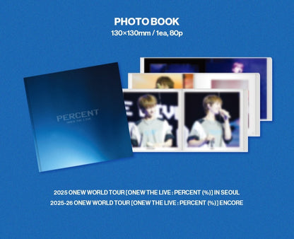 (Ktown Gift) ONEW - [WORLD TOUR [ONEW THE LIVE : PERCENT (%)]] (VIEWING CODE)